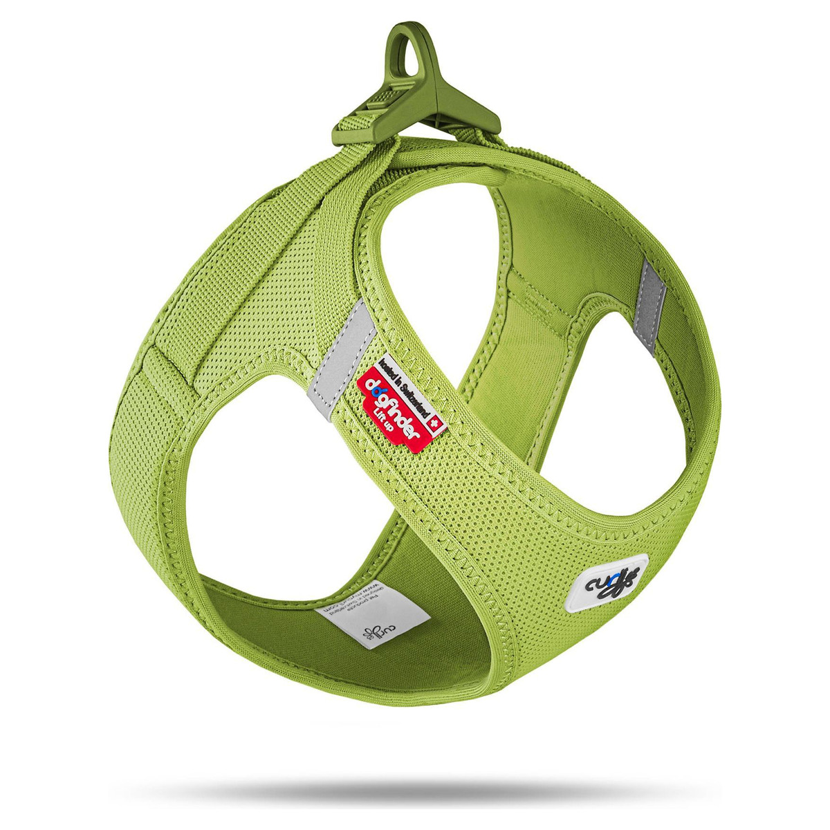 Curli Clasp Air Mesh Geschirr Lime Leicht Sicher