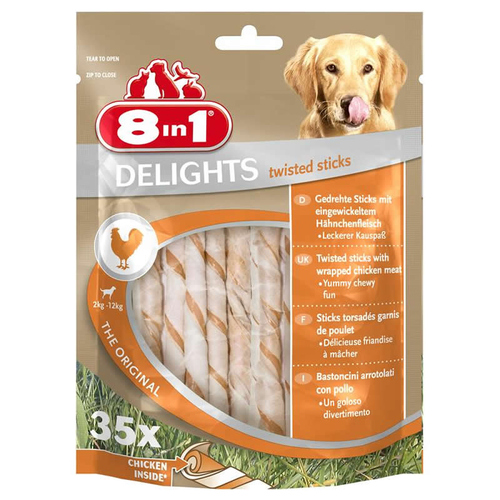 8in1 Delights Twisted Sticks 35 Stück