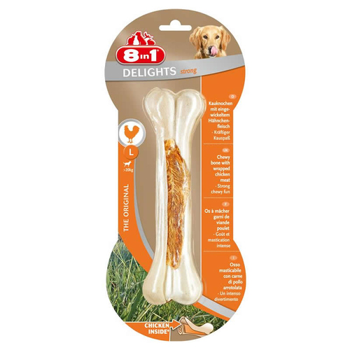 8in1 Dental Delights Kauknochen Strong L