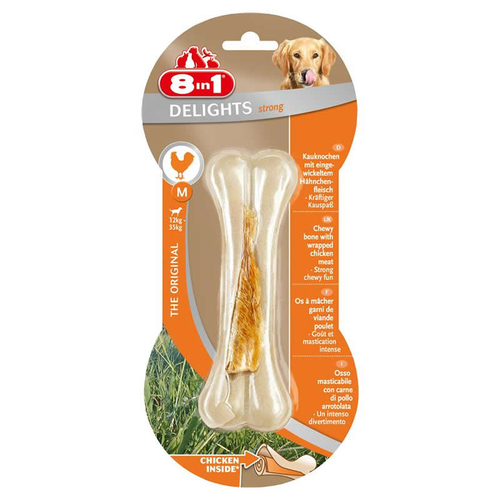 8in1 Dental Delights Kauknochen Strong M