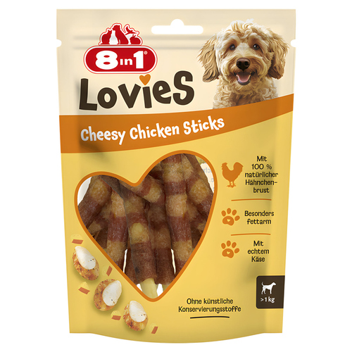 8in1 Lovies Cheesy Chicken Sticks 80 g