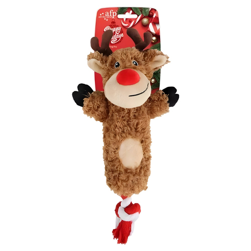 AFP Hundespielzeug Happy Holidays Merry Tug & Fetch Rentier