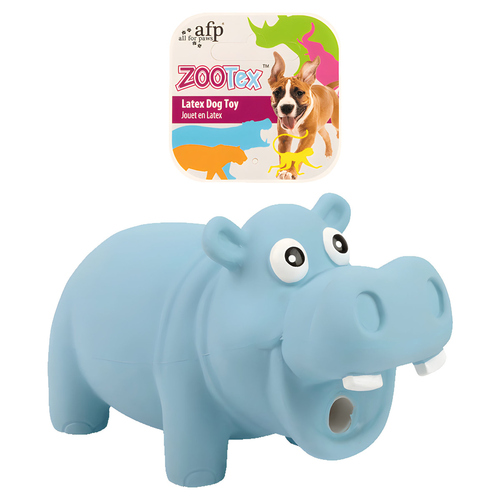 AFP Hundespielzeug Hector Nilpferd blau, Größe: L