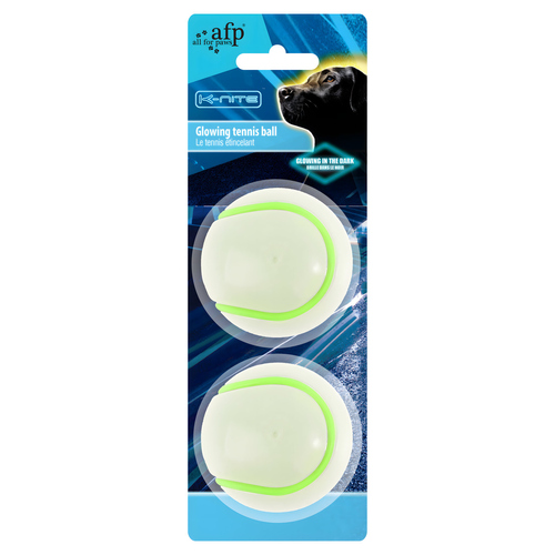 AFP Hundespielzeug K-Nite-Glowing Tennisbälle 2er Pack