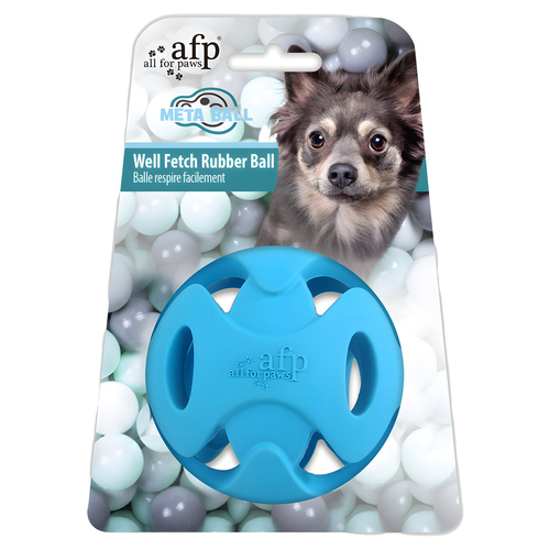 AFP Hundespielzeug Meta Ball Well Fetch Ball blau
