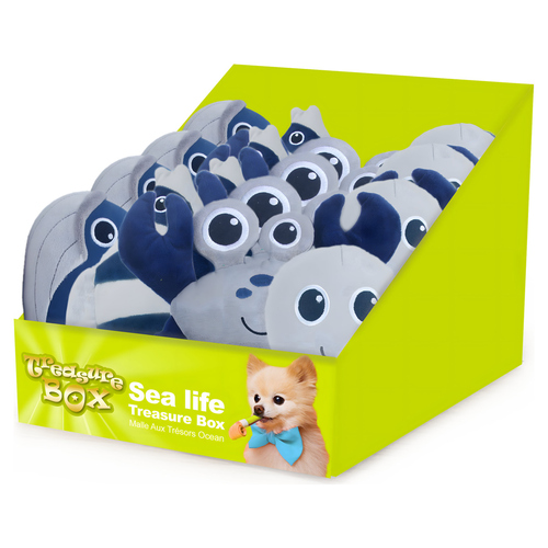 AFP Hundespielzeug Sea Life Treasure Box Meerestiere - 24er Pack