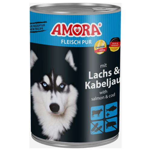 AMORA Fleisch Pur Adult Lachs + Kabeljau 400 g
