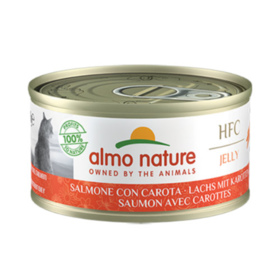 Abbildung Almo Nature HFC Jelly Lachs mit Karrotten 70 g - 24 Stck