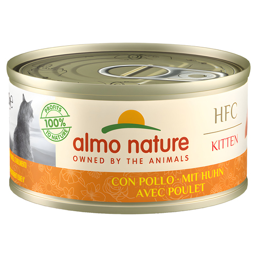 Almo Nature HFC Natural Kitten mit Huhn 70 g - 24 Stück