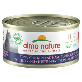Abbildung Almo Nature HFC Natural Thunfisch, Huhn und Schinken 70 g - 24 Stck