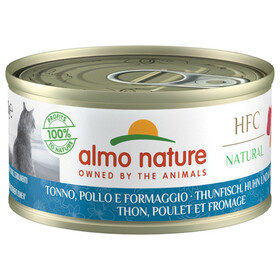 Abbildung Almo Nature HFC Natural mit Thunfisch, Huhn & Kse 70 g - 24 Stck
