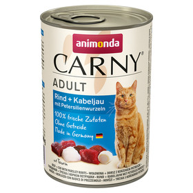 Abbildung Animonda Carny Adult Rind + Kabeljau 400 g - 6 Stck