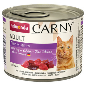 Abbildung Animonda Carny Adult Rind + Lamm 200 g - 6 Stck