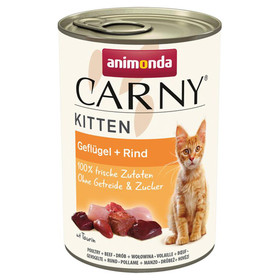 Abbildung Animonda Carny Kitten mit Geflgel + Rind 400 g - 12 Stck