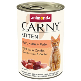 Abbildung Animonda Carny Kitten mit Kalb, Huhn + Pute 400 g - 12 Stck