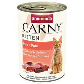 Abbildung Animonda Carny Kitten mit Rind + Pute 400 g - 12 Stck
