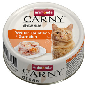 Abbildung Animonda Carny Ocean mit weiem Thunfisch & Garnelen 80 g - 12 Stck
