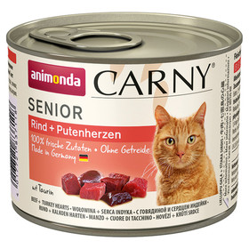 Abbildung Animonda Carny Senior Rind + Putenherzen 200 g - 6 Stck