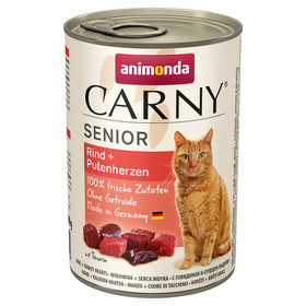 Abbildung Animonda Carny Senior Rind + Putenherzen 400 g - 6 Stck
