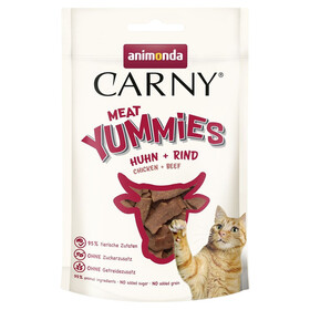 Abbildung Animonda Carny Snack Meat Yummies Adult Huhn & Rind 50 g - 10 Stck