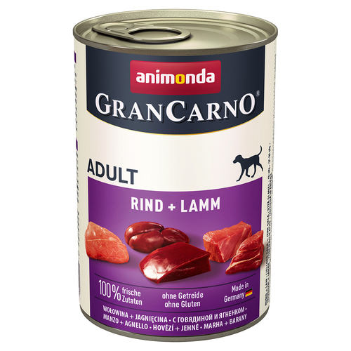 Animonda GranCarno Adult Rind + Lamm 400 g - 6 Stück