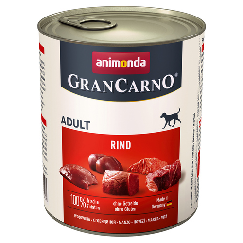 Animonda GranCarno Adult Rind pur 800 g - 6 Stück