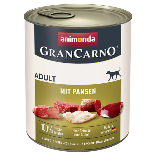 Animonda GranCarno Adult mit Pansen 800 g - 6 Stück