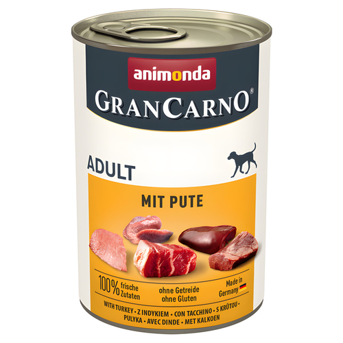 Animonda GranCarno Adult mit Pute 400 g - 6 Stück