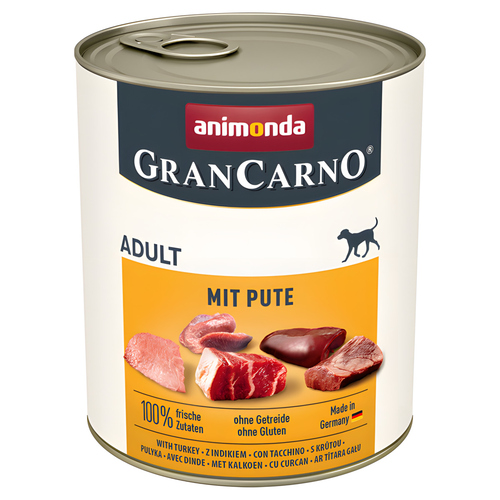 Animonda GranCarno Adult mit Pute 800 g - 6 Stück