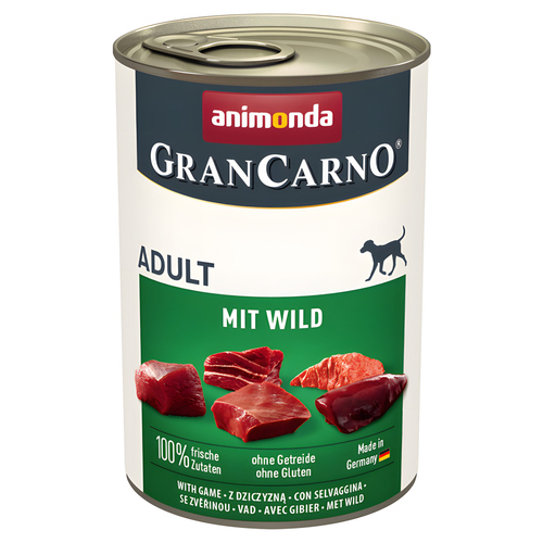 Animonda GranCarno Adult mit Wild 400 g - 6 Stück