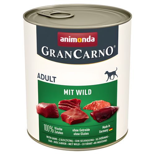Animonda GranCarno Adult mit Wild 800 g - 6 Stück