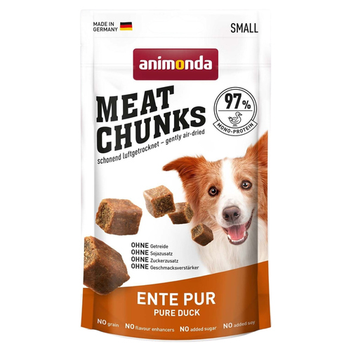 Animonda Meat Chunks Ente pur 60 g - 8 Stück