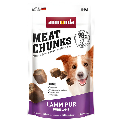 Animonda Meat Chunks Lamm pur 60 g - 8 Stück
