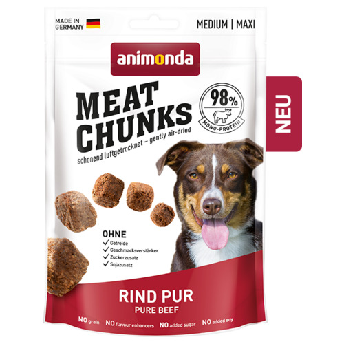 Animonda Meat Chunks Rind pur 80 g - 6 Stück