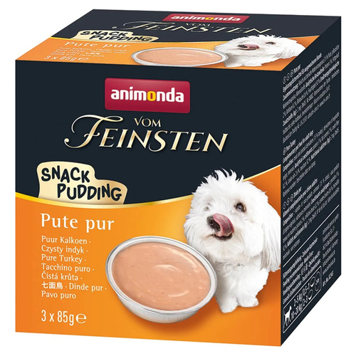 Animonda Multipack vom Feinsten SnackPudding Pute pur 3 x 85 g für Hunde