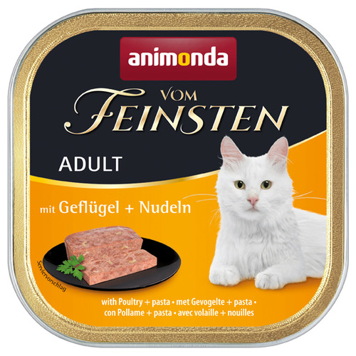 Animonda vom Feinsten Adult mit Geflügel + Nudeln 100 g - 32 Stück