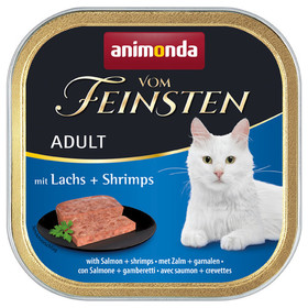 Abbildung Animonda vom Feinsten Adult mit Lachs + Shrimps 100 g - 32 Stck