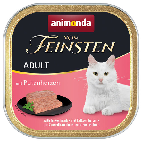 Animonda vom Feinsten Adult mit Putenherzen 100 g - 32 Stück