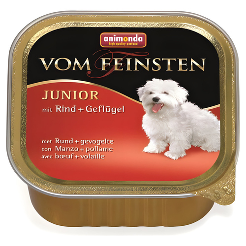 Animonda vom Feinsten Junior mit Rind + Geflügel 150 g - 22 Stück