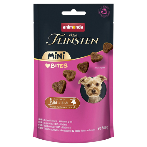 Animonda vom Feinsten Mini Adult Love Bites Huhn mit Wild & Apfel 50 g - 10 Stück