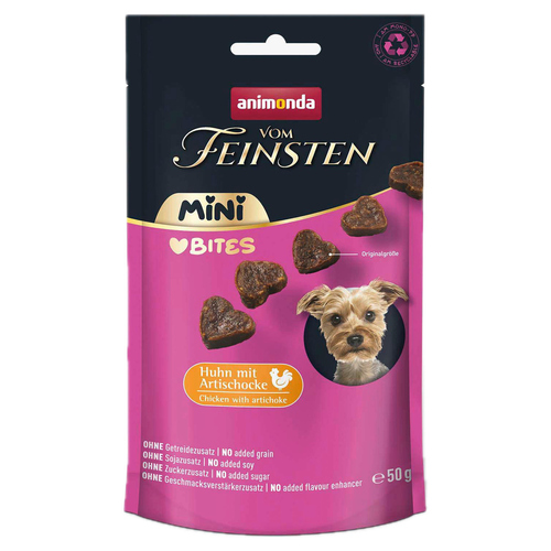 Animonda vom Feinsten Mini Bites mit Huhn & Artischocken 50 g - 10 Stück