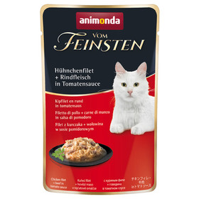 Abbildung Animonda vom Feinsten mit Hhnchenfilet & Rindfleisch in Tomatensauce 50 g - 18 Stck
