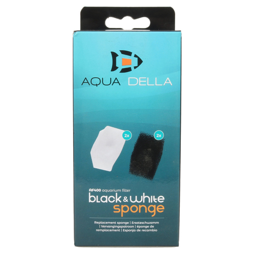 Aqua Della AF-400 Schwamm schwarz/weiß - 2er Pack