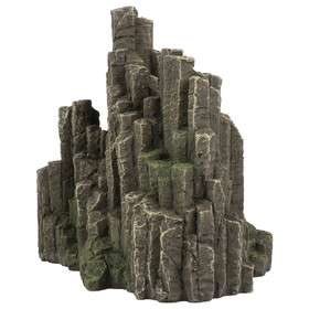 Abbildung Aqua Della Aquariendekoration Lava Crack Felsen grau