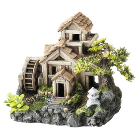 Abbildung Aqua Della Aquariumdekoration Bonsai Wassermhle mit Ausstrmer