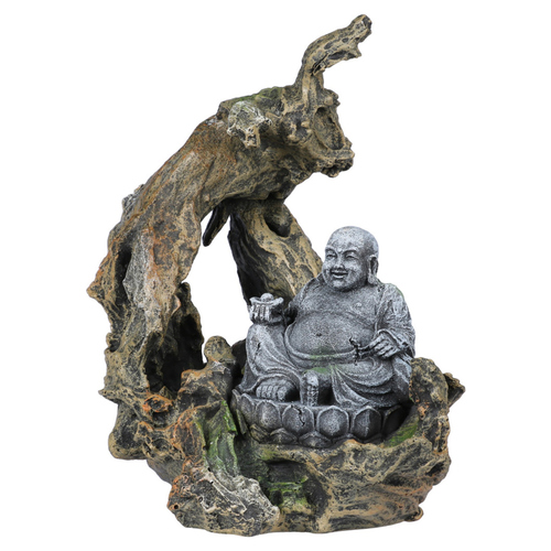 weitere Abbildung Aqua Della Aquariumdekoration Buddha sitzend auf Wurzel