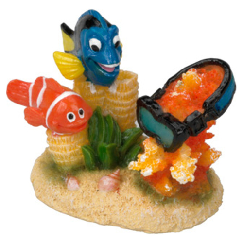 Aqua Della Aquariumdekoration Clownfisch mit Paletten-Doktorfisch