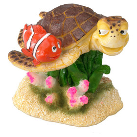 Abbildung Aqua Della Aquariumdekoration Clownfisch mit Schildkrte