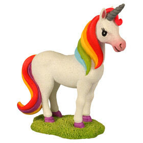 Aqua Della Aquariumdekoration Einhorn stehend, leuchtend