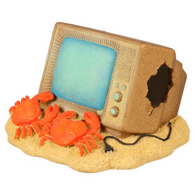 Aqua Della Aquariumdekoration Fernseher leuchtend